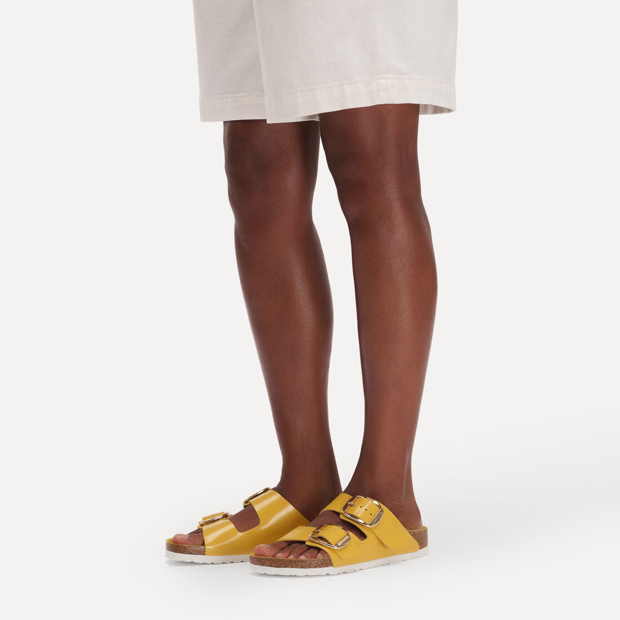 Arizona Big Buckle Natural Leather Patent
