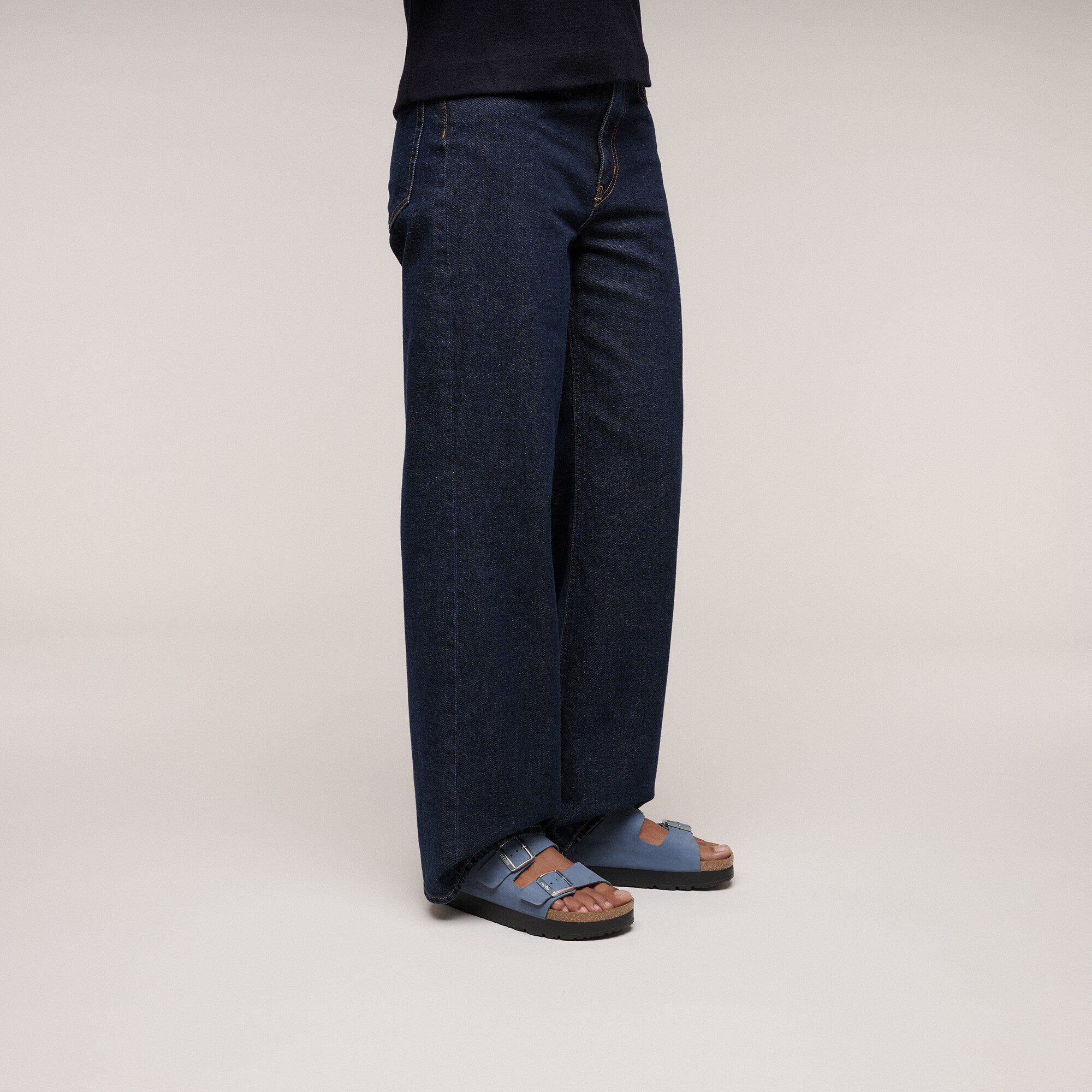 Arizona PAP Flex Platform Nubuk Leather Stone Blue