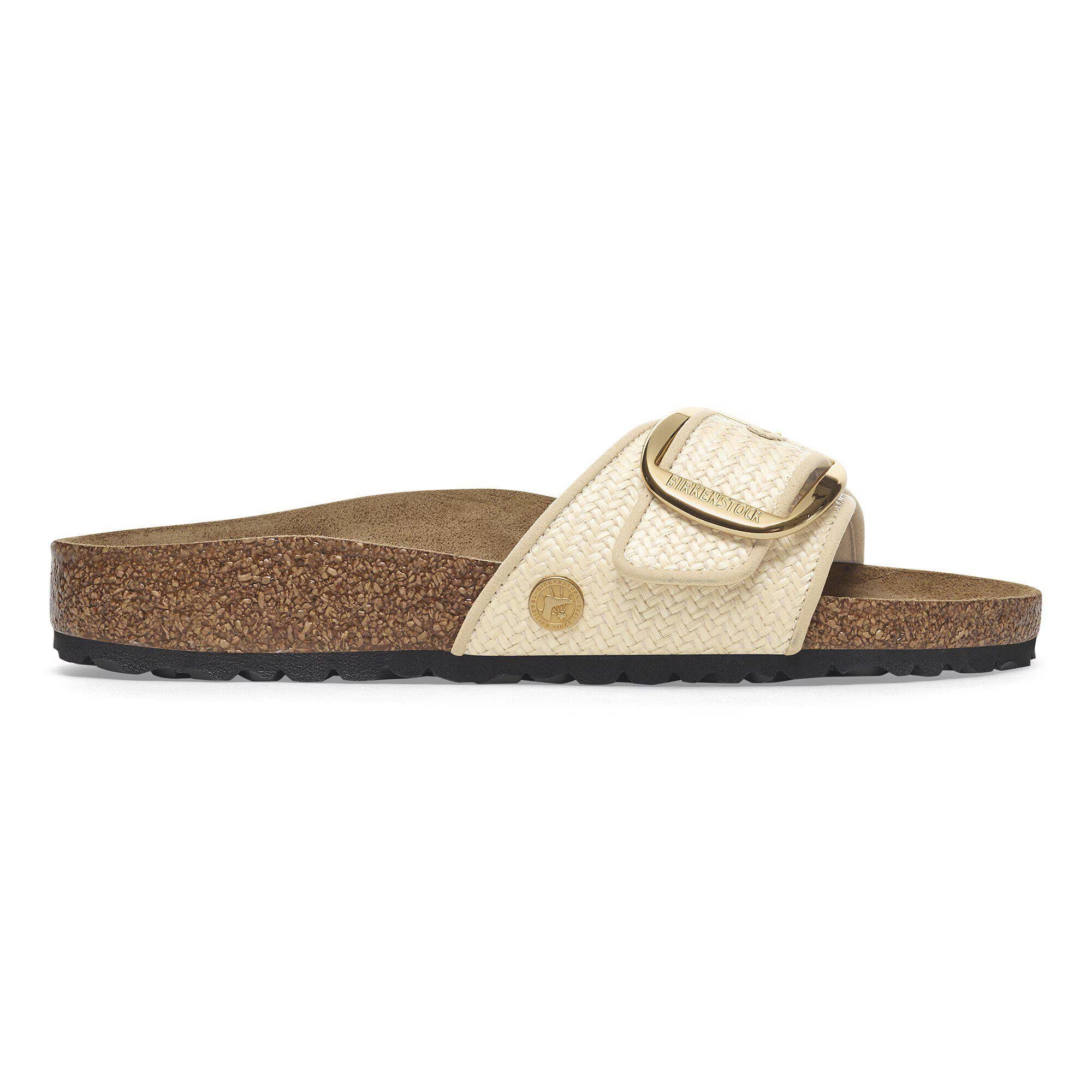 Madrid Big Buckle Raffia Textile