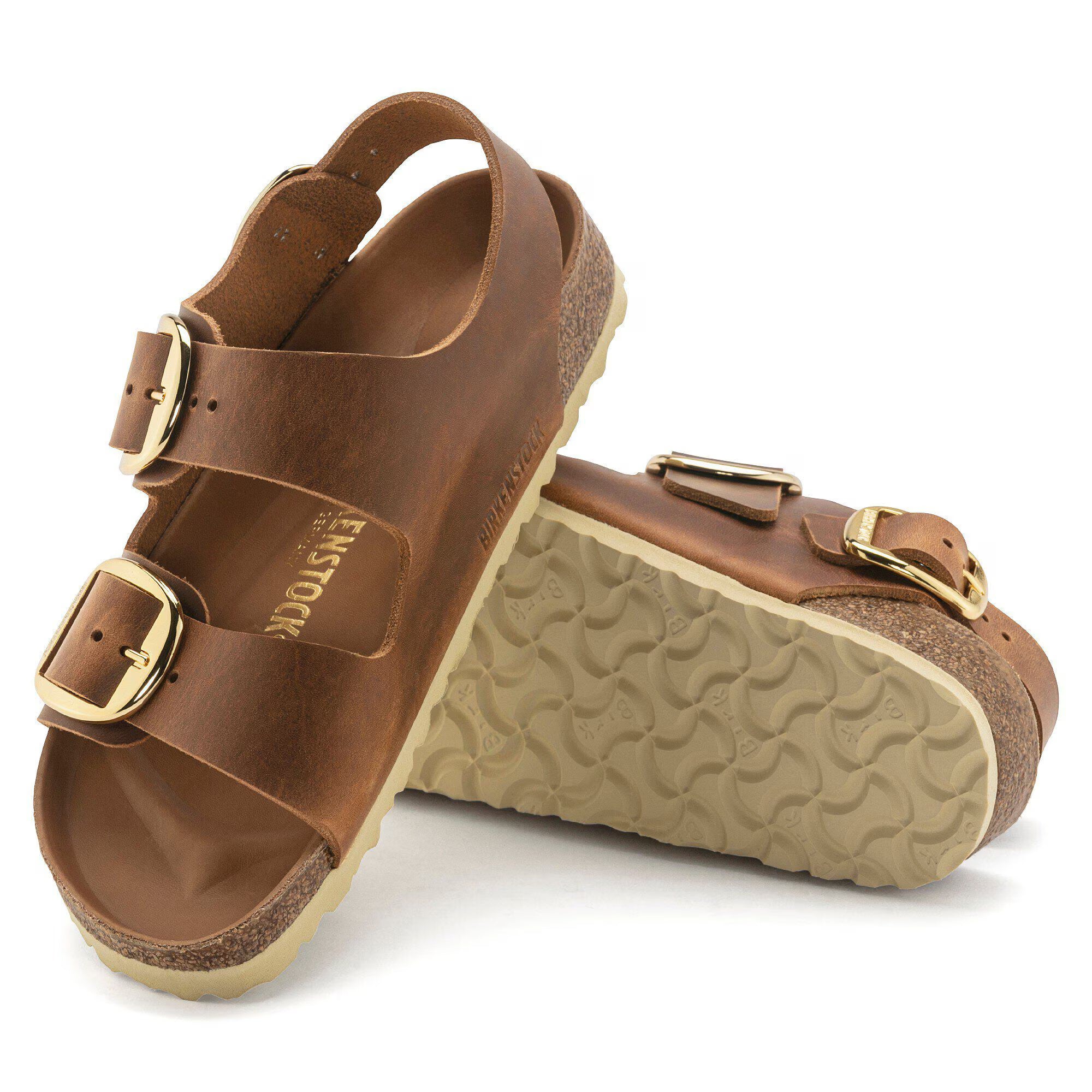 Milano Big Buckle Natural Leather Oiled