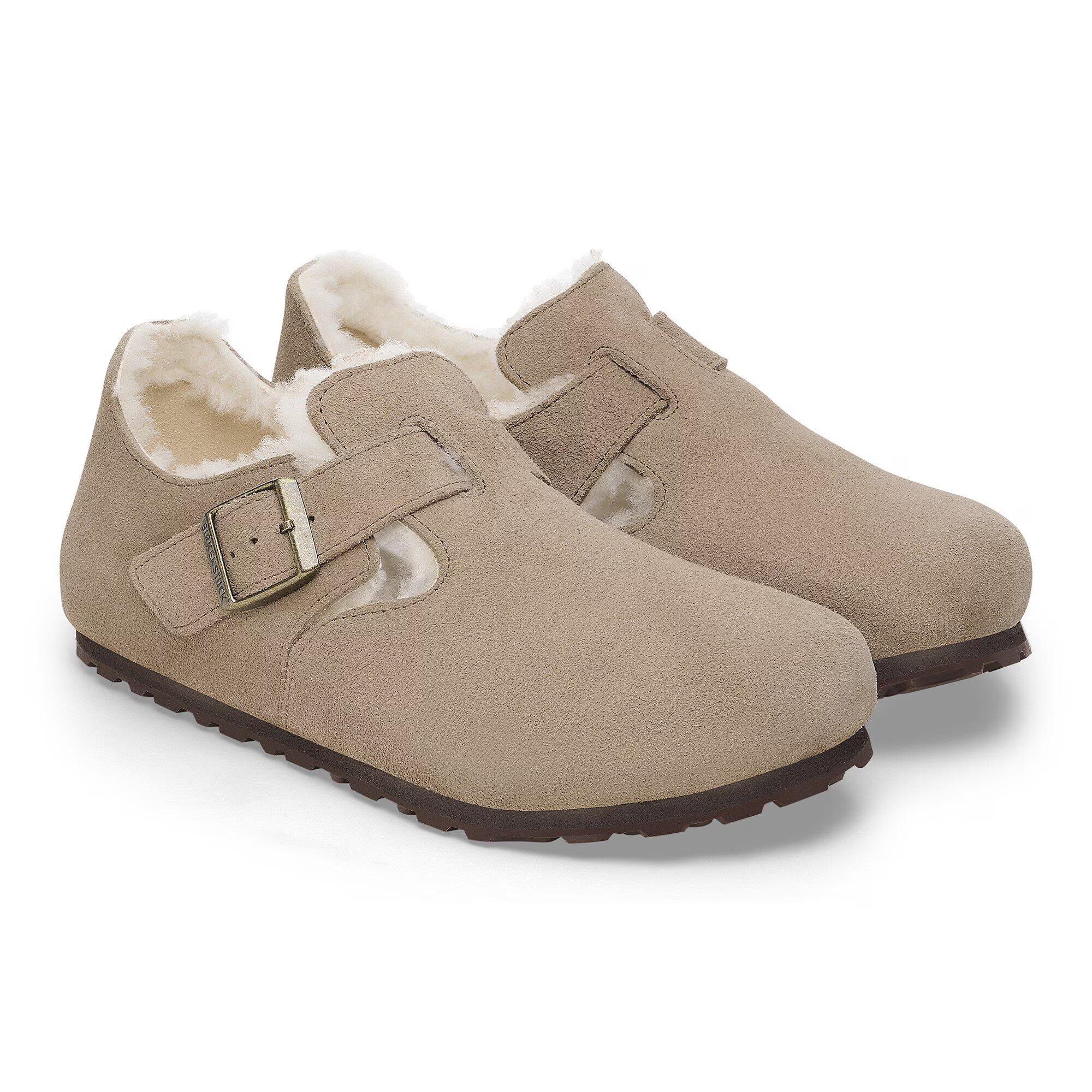 London Shearling Suede Leather