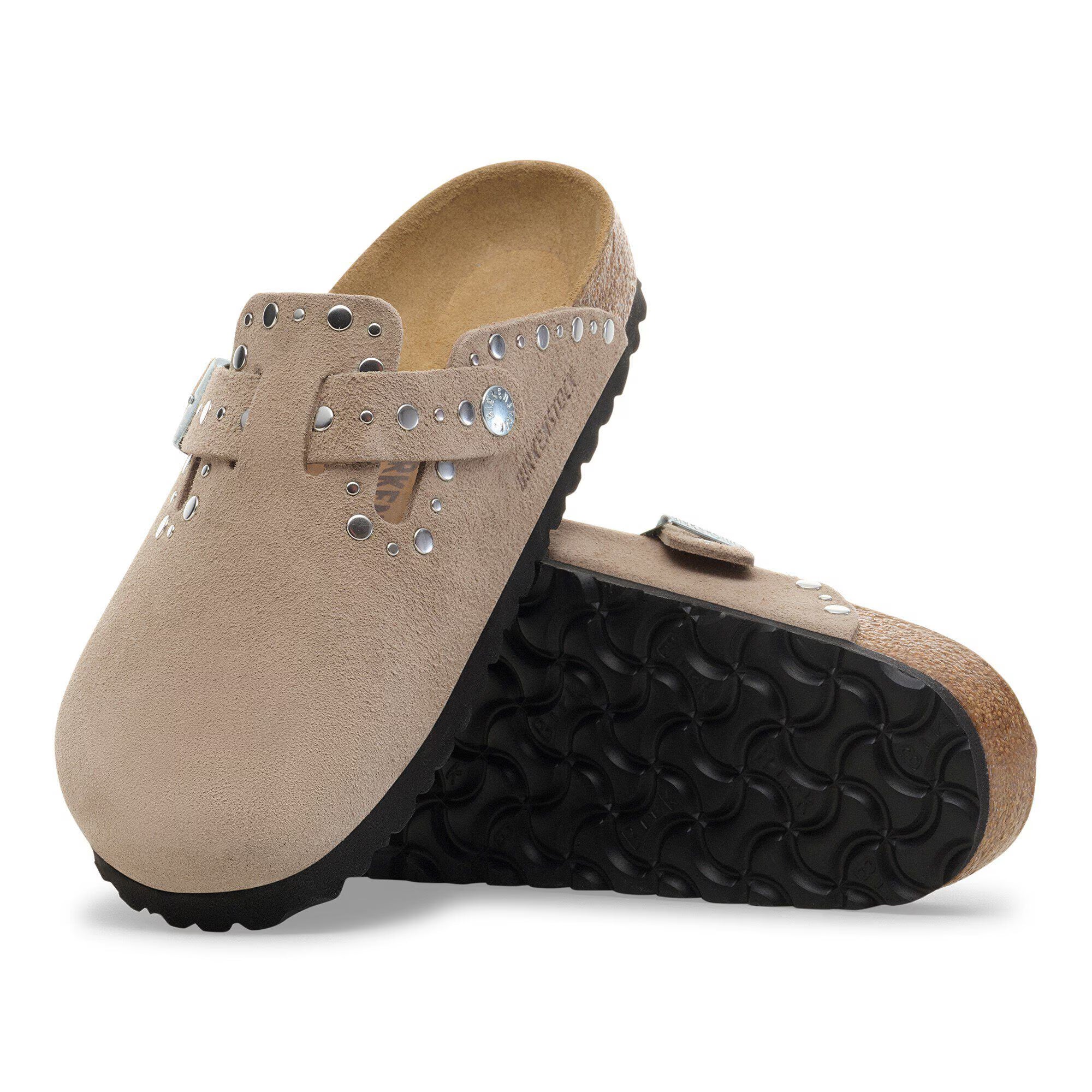 Boston Rivet Suede Leather