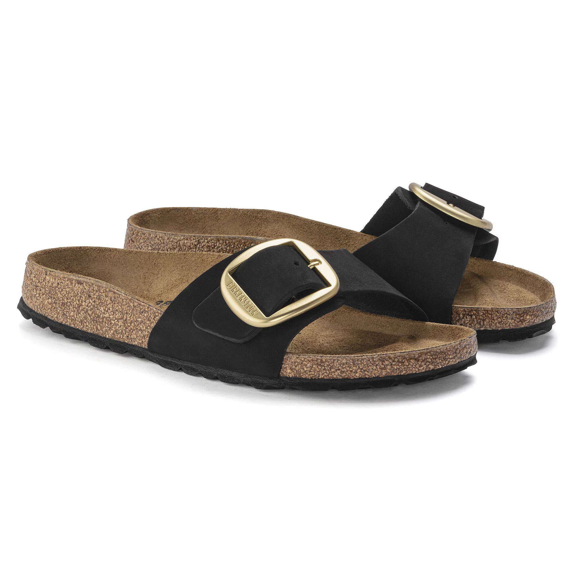 Madrid Big Buckle Nubuk Leather