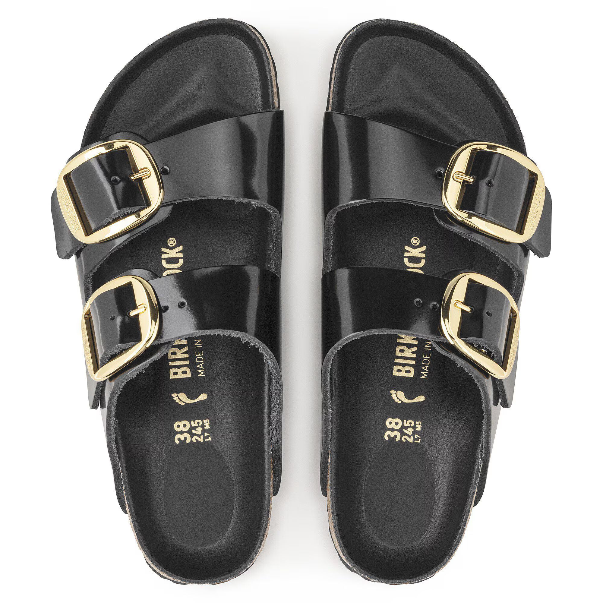 Arizona Big Buckle Natural Leather Patent