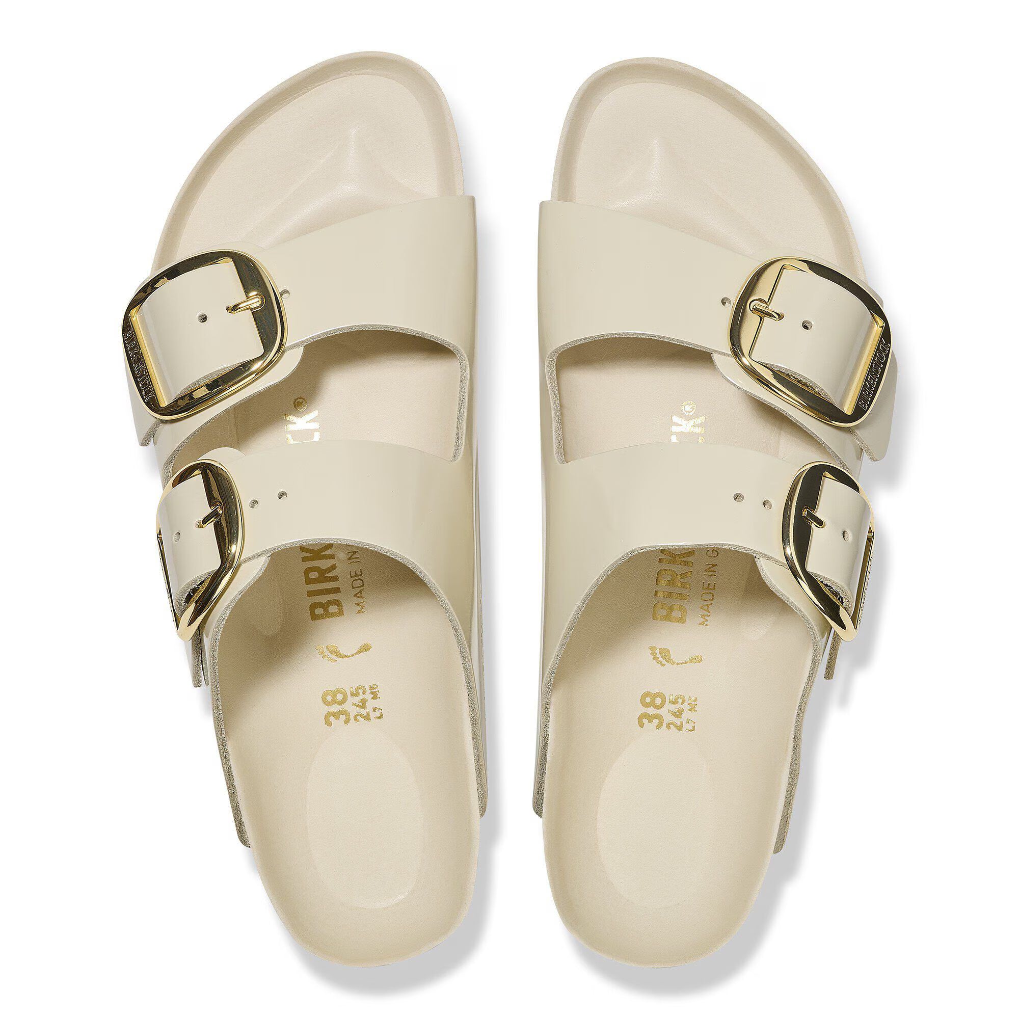 Arizona Big Buckle Natural Leather Patent