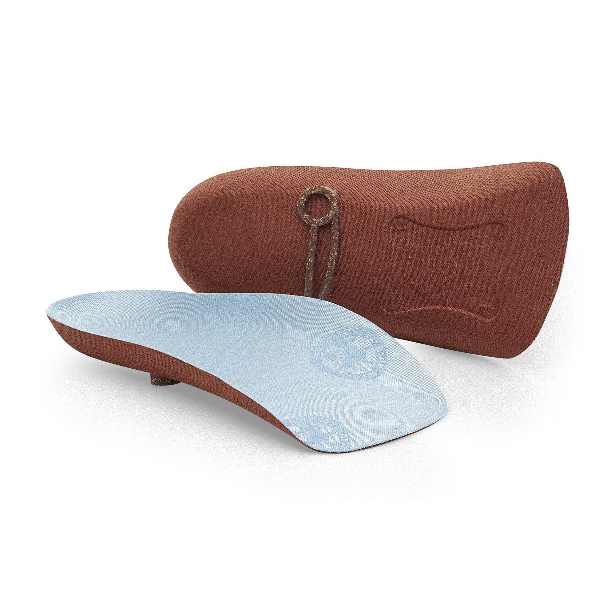 Blue Footbed Heels M Cotton