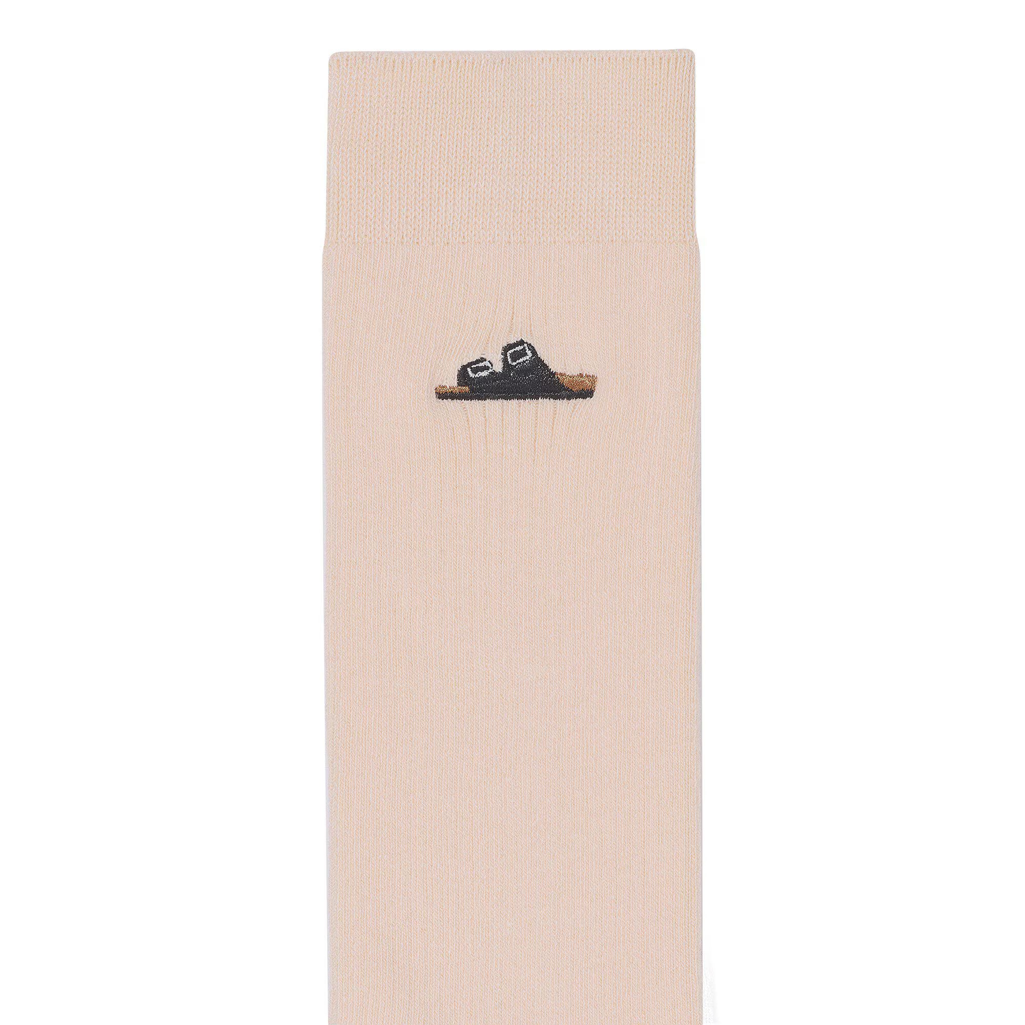 Cotton Ribbed Socks Cotton/Polyamid/Elastane Light Rose