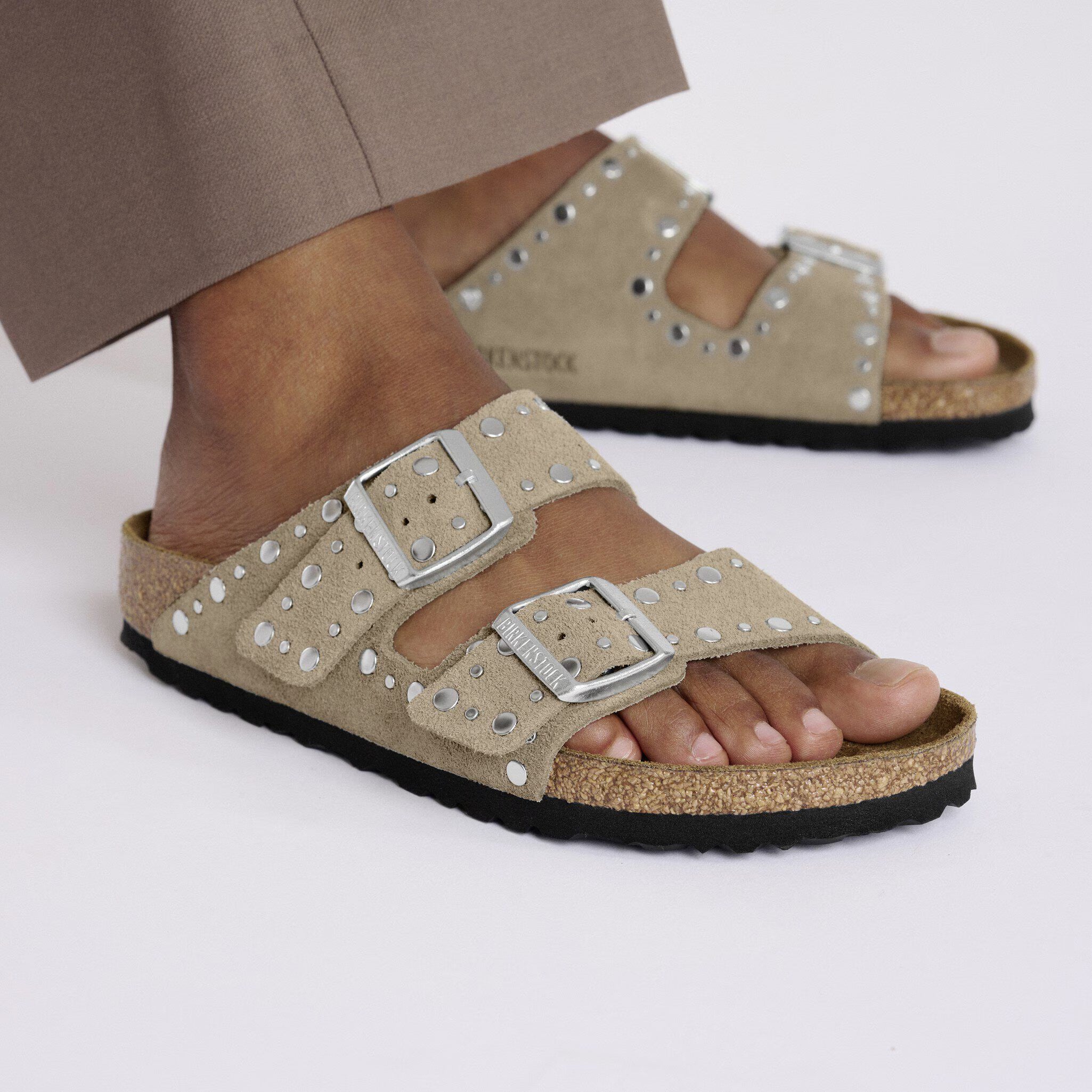 Arizona Rivet Suede Leather