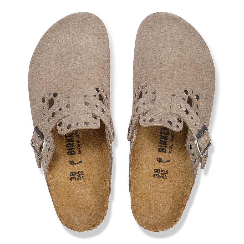 Boston Rivet Suede Leather