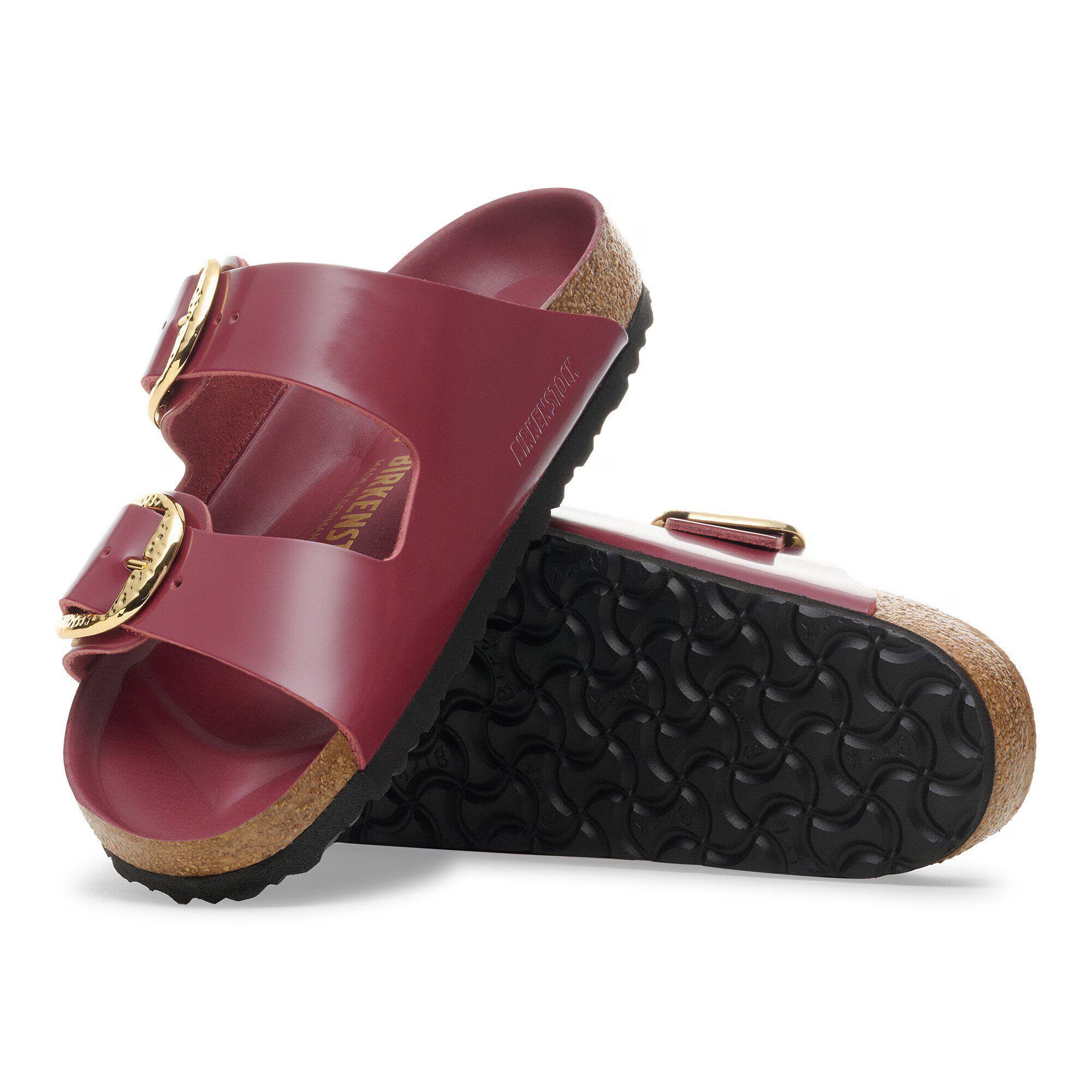 Arizona Big Buckle Natural Leather Patent