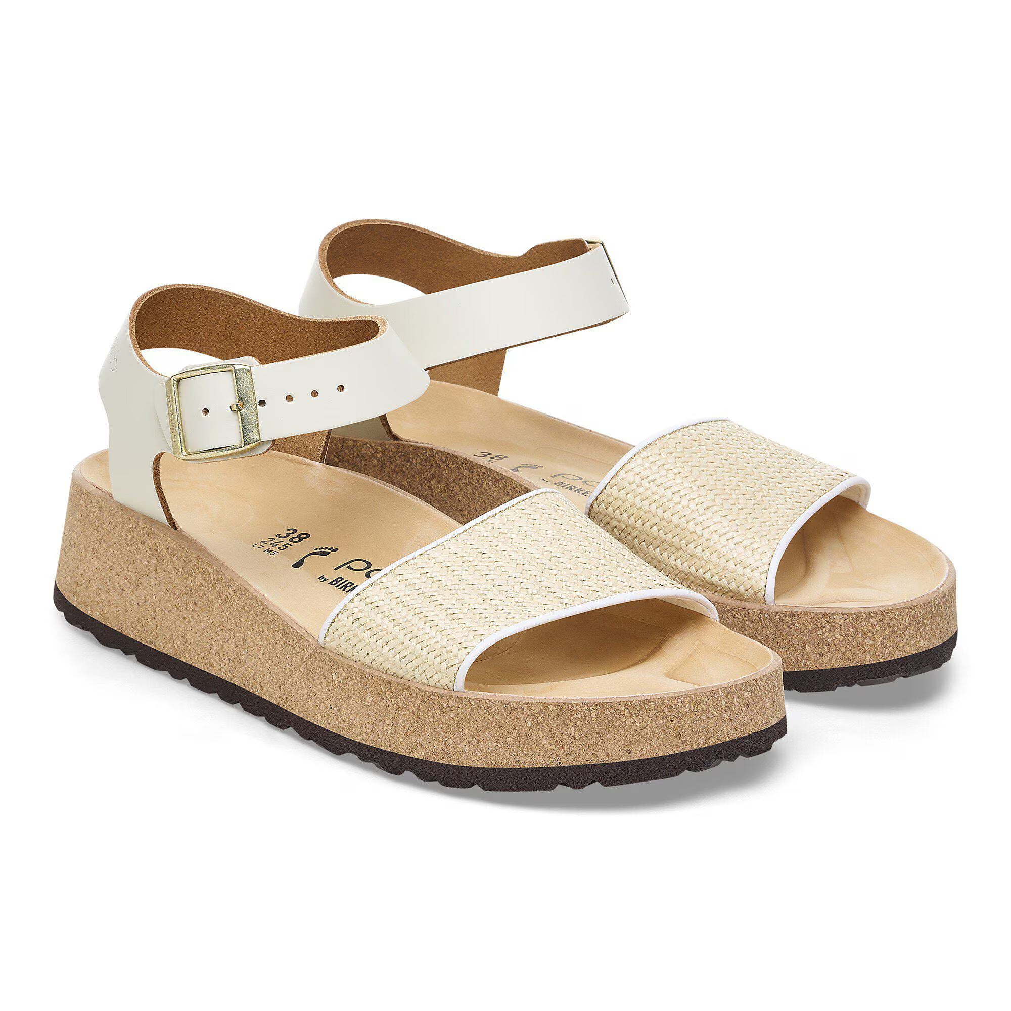 Glenda Raffia Natural Leather/Synthetics