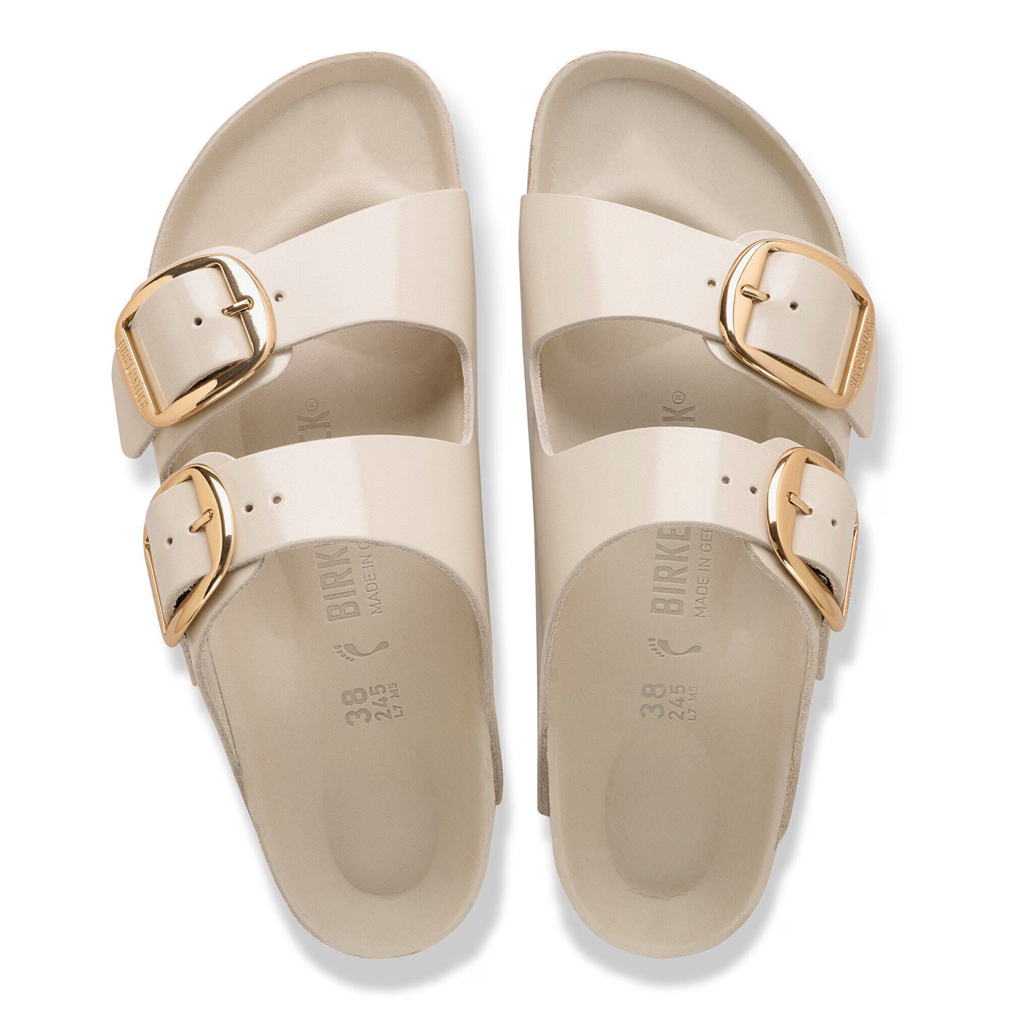 Arizona Big Buckle Natural Leather Patent