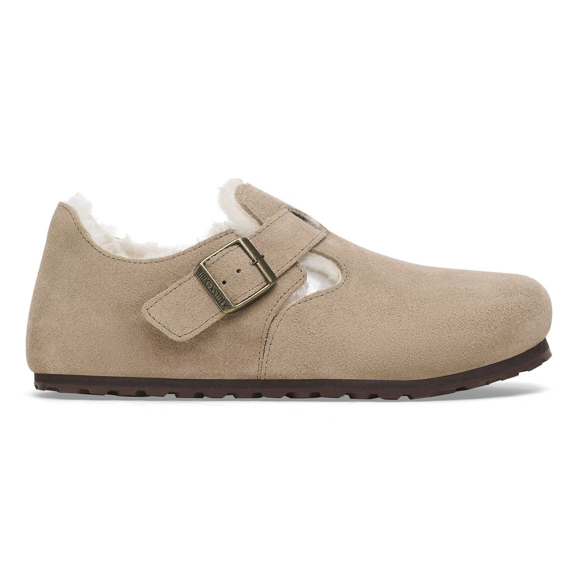 London Shearling Suede Leather